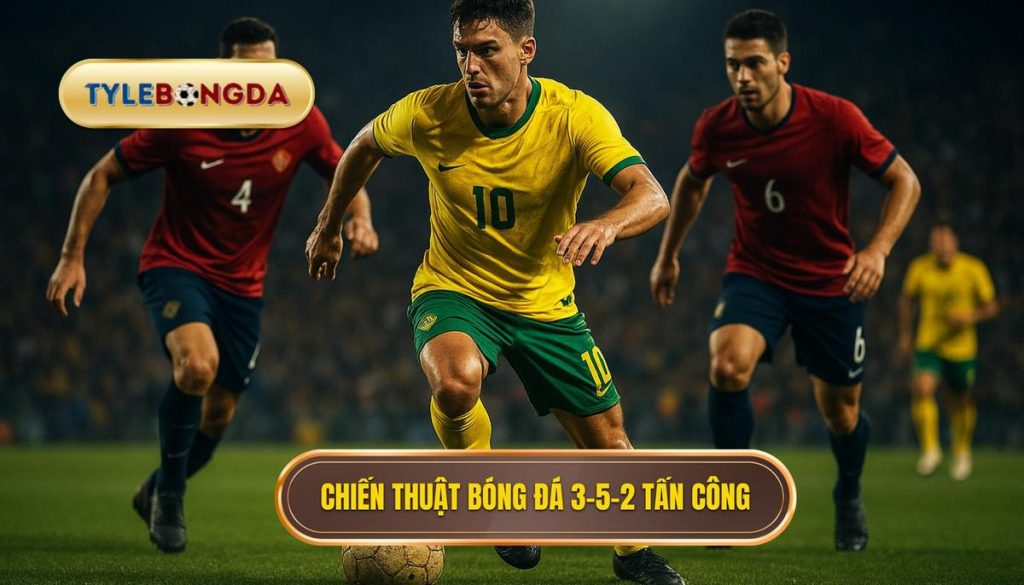 Chiến thuật bóng đá 3-5-2 tấn công