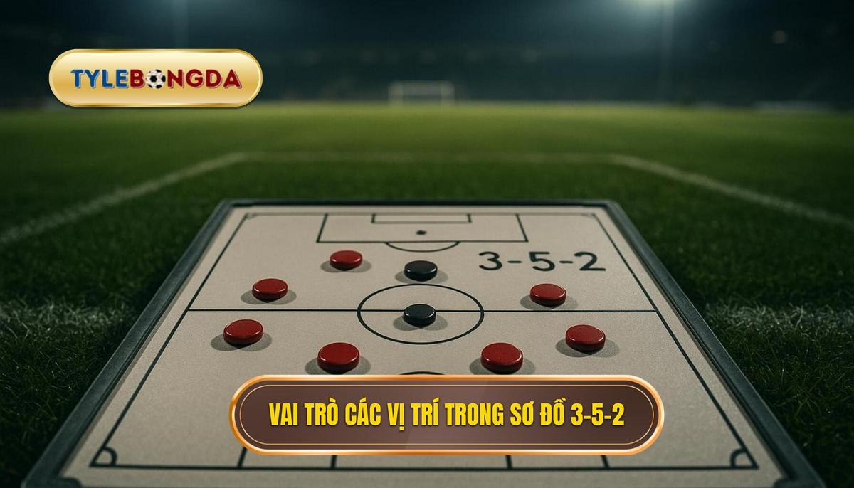 Vai trò quyết định của các vị trí trong 3-5-2 tấn công