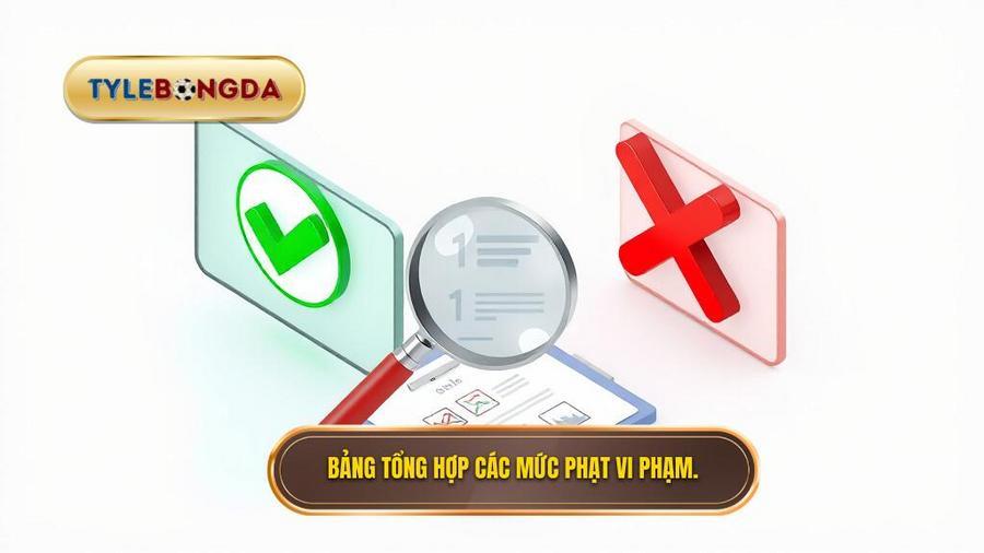Bảng tổng hợp các trường hợp bị phạt và không bị phạt
